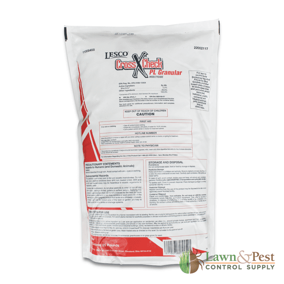 Cross X Check PL Granular Insecticide, Bifenthrin, Fast-Acting Pest ...