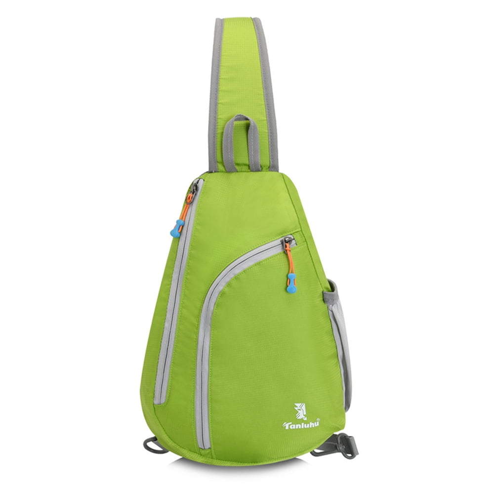 Cross body sling bag small waterproof and lightweight shoulder bag suitable for men and women s hiking trips green Walmart