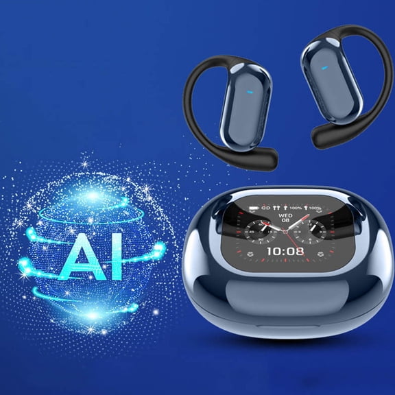 Cross-border Conversational Earbuds, Intelligent Voice Interpretation Headset, Multilingual Translator, Anti-interference Wireless Audio Gear for Business Outdoor Travel Daily Overseas Dialogue
