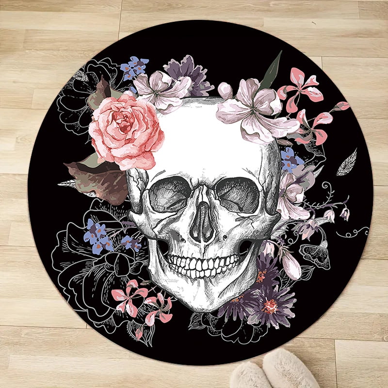 Cross-border Gothic Halloween Decorative Skull Thickened Sponge Floor ...