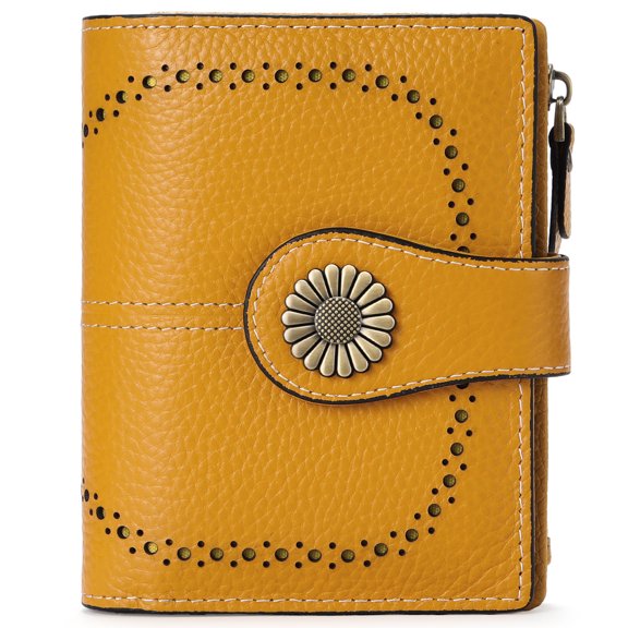 Cross-border Hot-Selling Wallet for Women, Short Style, European and American Oil Wax Leather Coin Purse, Zipper Card Holder, Wallet Women