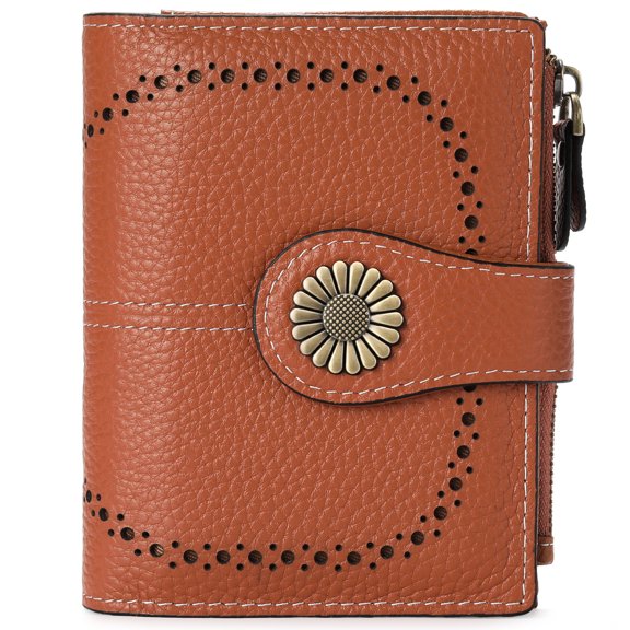 Cross-border Hot-Selling Wallet for Women, Short Style, European and American Oil Wax Leather Coin Purse, Zipper Card Holder, Wallet Women