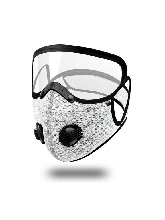 Cycling Face Mask with Detachable Goggles, Windproof Dustproof Balaclava, Thermal Winter Face Cover with Filter