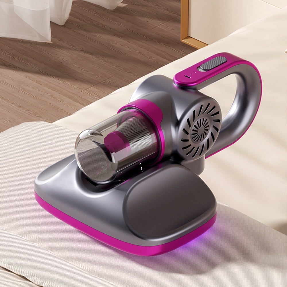 Cross border new wireless handheld vacuum cleaner multifunctional household bed mite remover with high suction car vacuum cleaner - purple