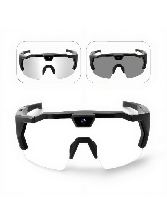 Cross-border outdoor cycling sunglasses, smart glasses with camera, high-definition photo and video recording, windproof ski goggles