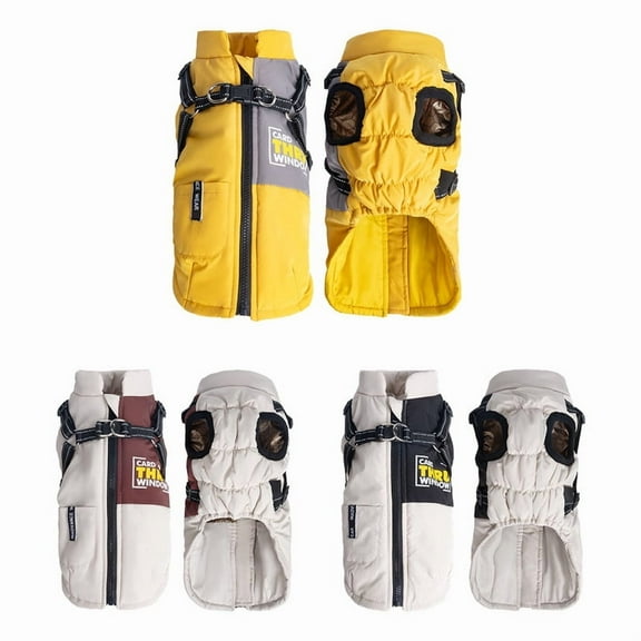 Cross-border pet clothes dog jacket four-legged all-inclusive dog clothes waterproof and windproof medium and large dog belly clothes