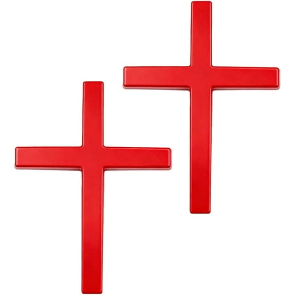 Cross for Car, Car Stickers, Cross Stickers, for Trunk, Tailgate, Side Fender, Cross Emblem for Car(C,2)