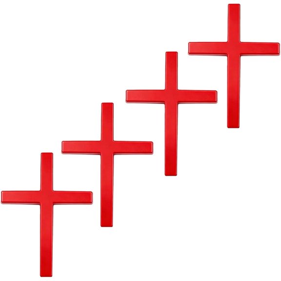 Cross for Car, Car Stickers, Cross Stickers, for Trunk, Tailgate, Side Fender, Cross Emblem for Car(C,4)