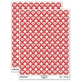 thumbnail image 1 of Cross in Heart Christian 200+ Round Stickers - Red - Matte Finish - 0.50" Size, 1 of 3
