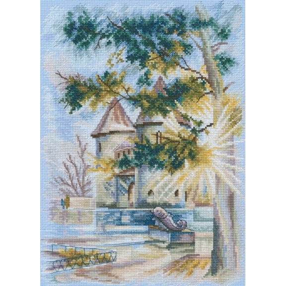 RTO Cross Stitch Kit on Canvas Aida with January Sun. Fabulous Pattern 8.66 * 12.01 inches M874. Fantastic for Art & Craft Amateurs