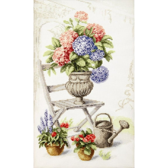 Cross-stitch kit M-360C " Summer still life with hydrangea "