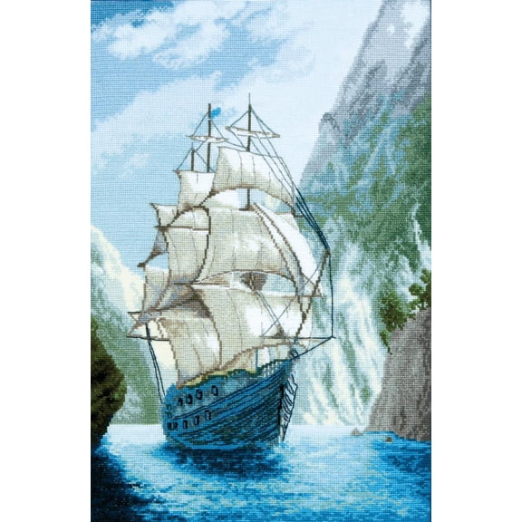 Charivna Mit Cross-Stitch kit M-441C Counted Cross Stitch kit "to The Home Harbor"