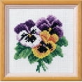 thumbnail image 1 of Cross stitch kit "Pansies" 7511, 1 of 1