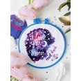 thumbnail image 1 of Wizardi Cross-Stitch kit - to The Moon and Back. Beginner Embroidery Kit for Adults. Cross-Stitch Supplies. Needle, Canvas, Scheme, Floss and Floss Organizer Kit. AHM-034 Abris Art, 1 of 2