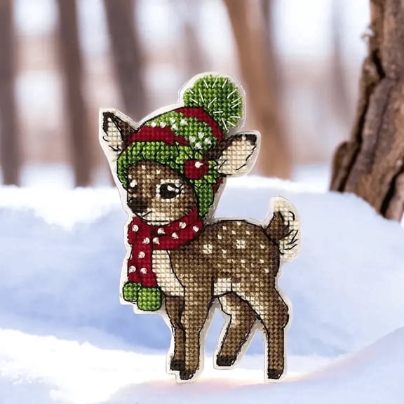 Wizardi Cross-Stitch kit on a Plastic Base FLX-021 Wonderland Crafts