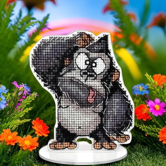 Wizardi Cross-Stitch kit on a Plastic Base FLX-028 Wonderland Crafts