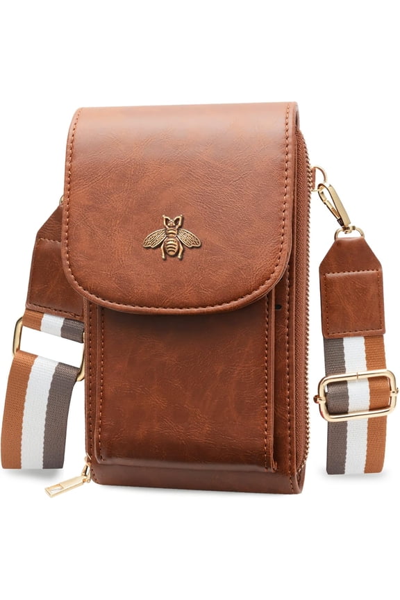 CrossBody Bags with Touchscreen Cell Phone Purse Window Zipper Pocket,RFID Blocking Card Holder bag for Women