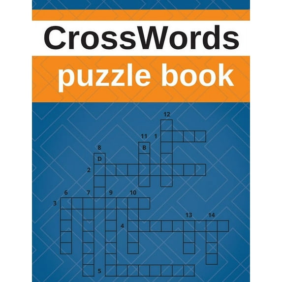 CrossWords puzzle book: Crossword activity puzzle book for adults medium level, (Paperback)