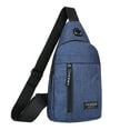 thumbnail image 1 of Crossbody Backpack for Hiking with Headphone Hole and Adjustable Strap – Oxford Cloth, 30 x 17 x 5.5 cm, 180 g, 1 of 7