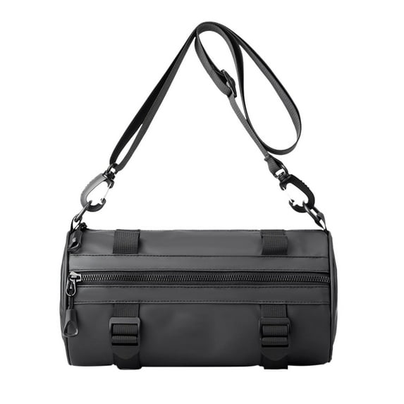 Crossbody Bag, Cylindrical Shoulder Bag, Waterproof Travel Bag with Large Capacity, Lightweight and Organized Men's Chest Bag
