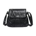 thumbnail image 1 of Crossbody Bag, Faux Leather Phone Wallet Shoulder Purse with Wide Strap and 6 Zipper Compartments for Travel Shopping Daily Use, Black, 1 of 6