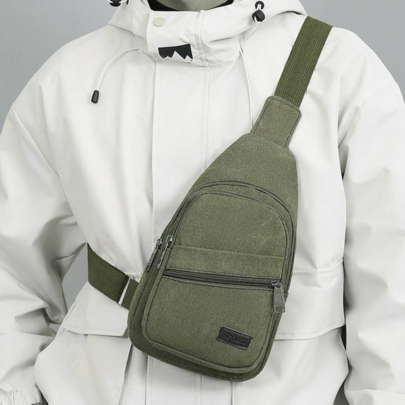 Crossbody Bag For Men Messenger Bag Shoulder Bag With Zipper Crossbody Phone Bag For Work Travel, Usupdd 2025 Crossbody Bag For Men Messenger