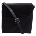 thumbnail image 1 of Crossbody Bag Leather Black Women's Purse Handbag Ladies Shoulder Bag, 1 of 6