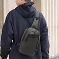 thumbnail image 1 of Crossbody Bag Men,Sling Bag for Men Women Crossbody Backpack with USB Charging Port & Headphone Hole,Anti Theft Chest Pack Daypack,Adjustable Shoulder Bag for Travel,Hiking,Running,Army Green, 1 of 1