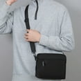 thumbnail image 1 of Crossbody Bag Men's Nylon Material Chest Bag,Versatile Shoulder Backpack for Outdoor Sports,Lightweight Messenger Bag with Multiple Compartments and Adjustable Strap for Travel,Hiking-Black, 1 of 6