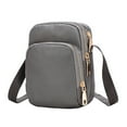 thumbnail image 1 of Crossbody Bag, Mini Purse for Women with Adjustable Strap, 3-Layer Zippered Small Handbag for Phone & Essentials, Compact Shoulder Bag for Daily Use, Travel, and Shopping, 1 of 6