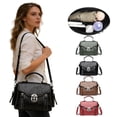 thumbnail image 1 of Crossbody Bag,Multi Pocket Adjustable Strap,Chest Bag,Durable Fabric Bag for Daily Use Workout Errands Hands Free Storage(Red), 1 of 8