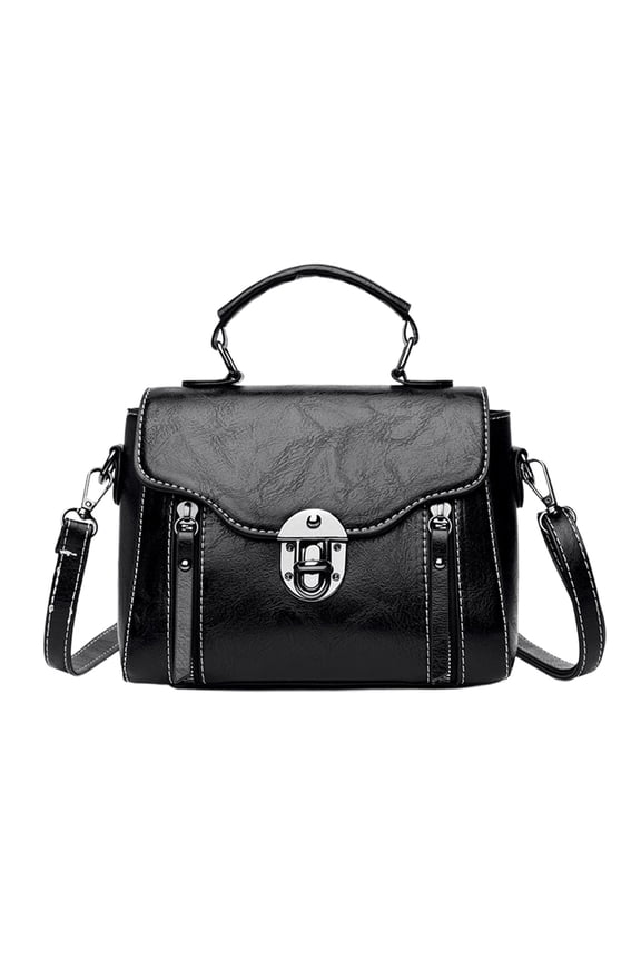 Crossbody Bag Pu Multi-Pocket Top Handle Satchel for Daily Travel Use
