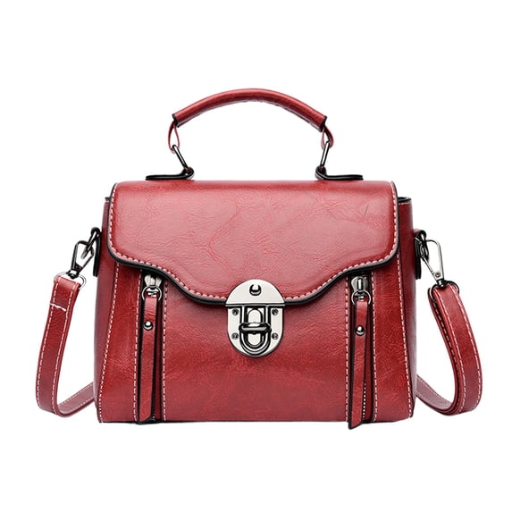 Crossbody Bag Pu Multi-Pocket Top Handle Satchel for Daily Travel Use