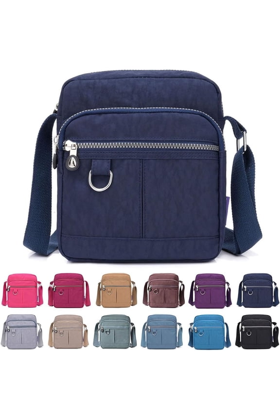 Crossbody Bag Purse For Women Nylon Waterproof Shoulder Handbags Casual Travel Messenger Bag Lightweight Pocketbooks