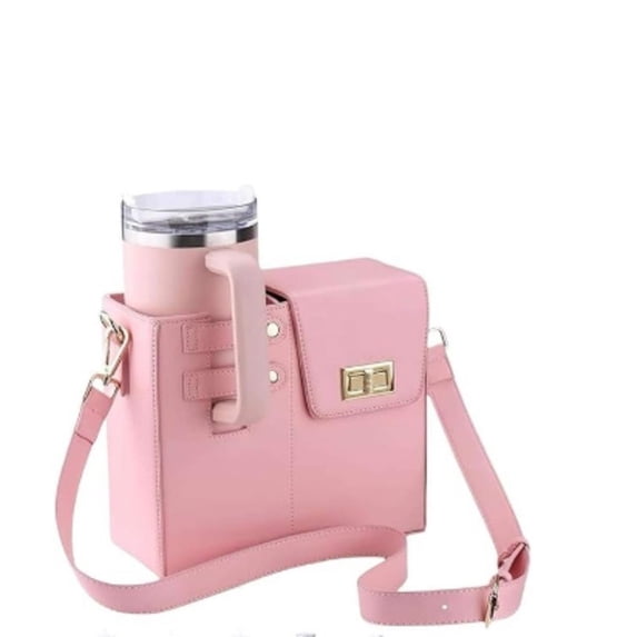 Crossbody Bag Purse for Cup Bag New Outdoor Portable Water Bottle Holder with Adjustable Shoulder Strap(oniy bag)