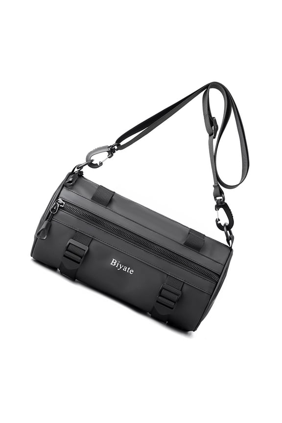 Crossbody Bag Round Cylindrical Backpack Nylon Shoulder Bag Fashion Chest Bag Male Rucksack for Daily Travel