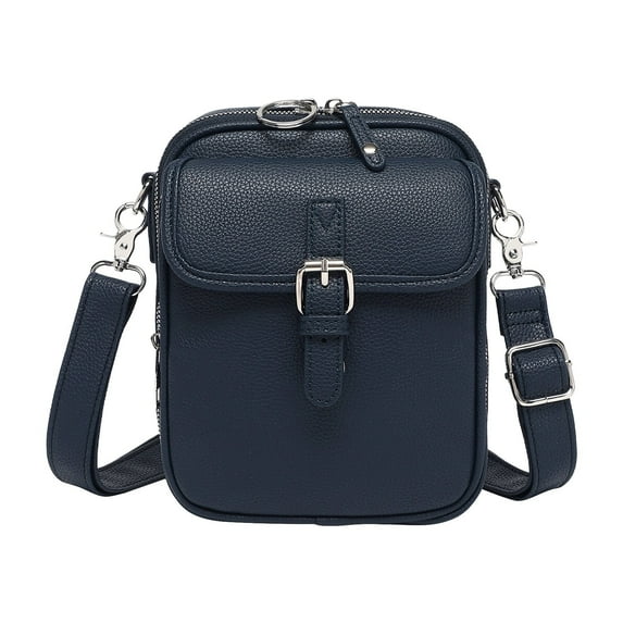 Crossbody Bag Sculpture Crossbody Bag Enjoy Life Crossbody Bag Women'S Crossbody Bag - Vintage Large Capacity Messenger Bag Dark Blue, Cosmetic Bag, Back to School, Wedding, Christmas,Season, Anniv