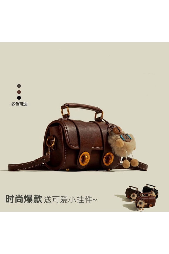 Crossbody Bag Shoulder Bag Armpit Bag Women Cross-border Trend Medium Size PU Leather Lock Closure Mobile Phone Pocket Sewing Line Detail Casual Daily Matching