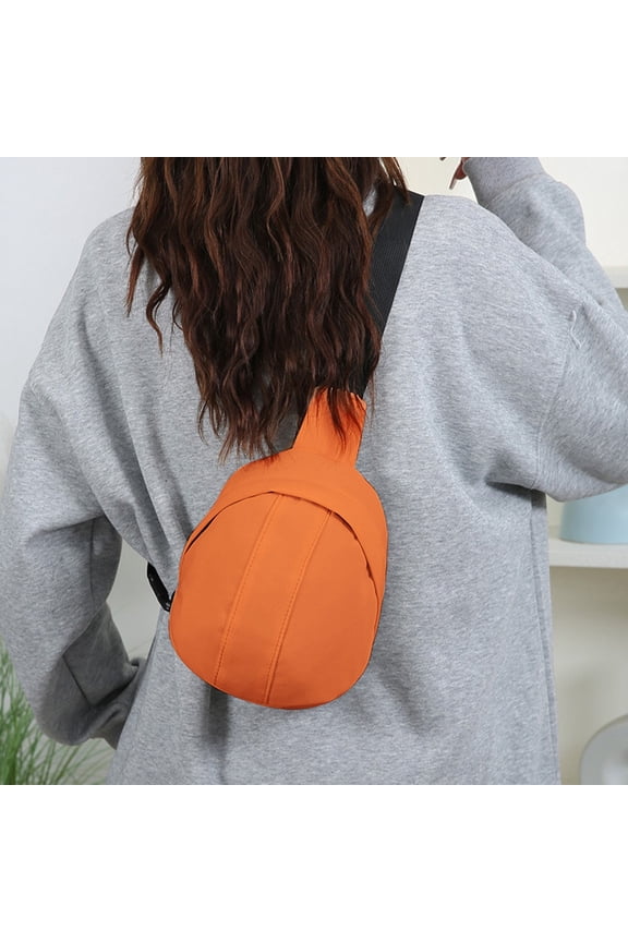 Crossbody Bag,Sling Backpack,Compact Crossbody Bag with Adjustable Strap & Quick Access Pockets – Lightweight Everyday Carry Sling for Travel,Work,Gym & Outdoor Adventures(Orange)