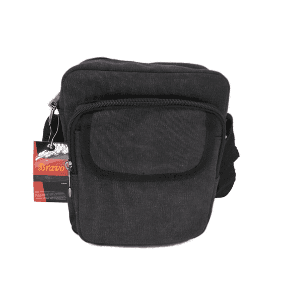 Crossbody Bag Small With Zipper Compartments Black