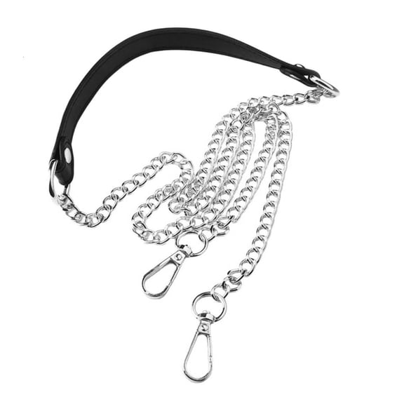 Crossbody Bag Strap PU1eatherShoulder Strap Metal Bag Chain Replacemnt Belt