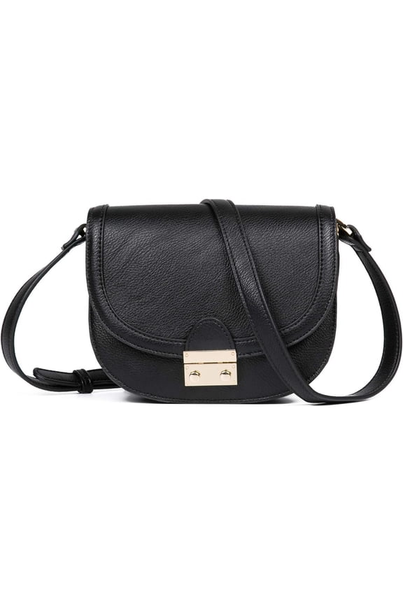 Crossbody Bag Vegan Leather Women Retro Small Saddle Satchel Bag Tote With Long Adjustable Strap