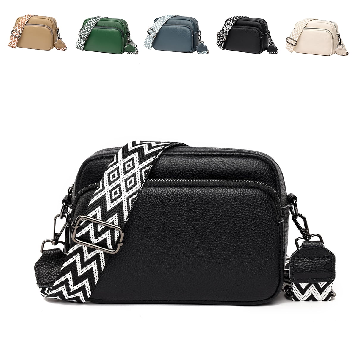 VILLCASE 2pcs Messenger Bag Strap Luggage Straps Black Purse Strap  Crossbody Bag Purse Straps for Handbags Trendy Tote Bag Colorful Purse  Stylish Bag