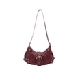 thumbnail image 1 of Crossbody Bag for Women, Retro Shoulder Handbag with Adjustable Buckle Strap, Lightweight Pleated Underarm Purse, for Daily Commute and Casual Outings, 1 of 6