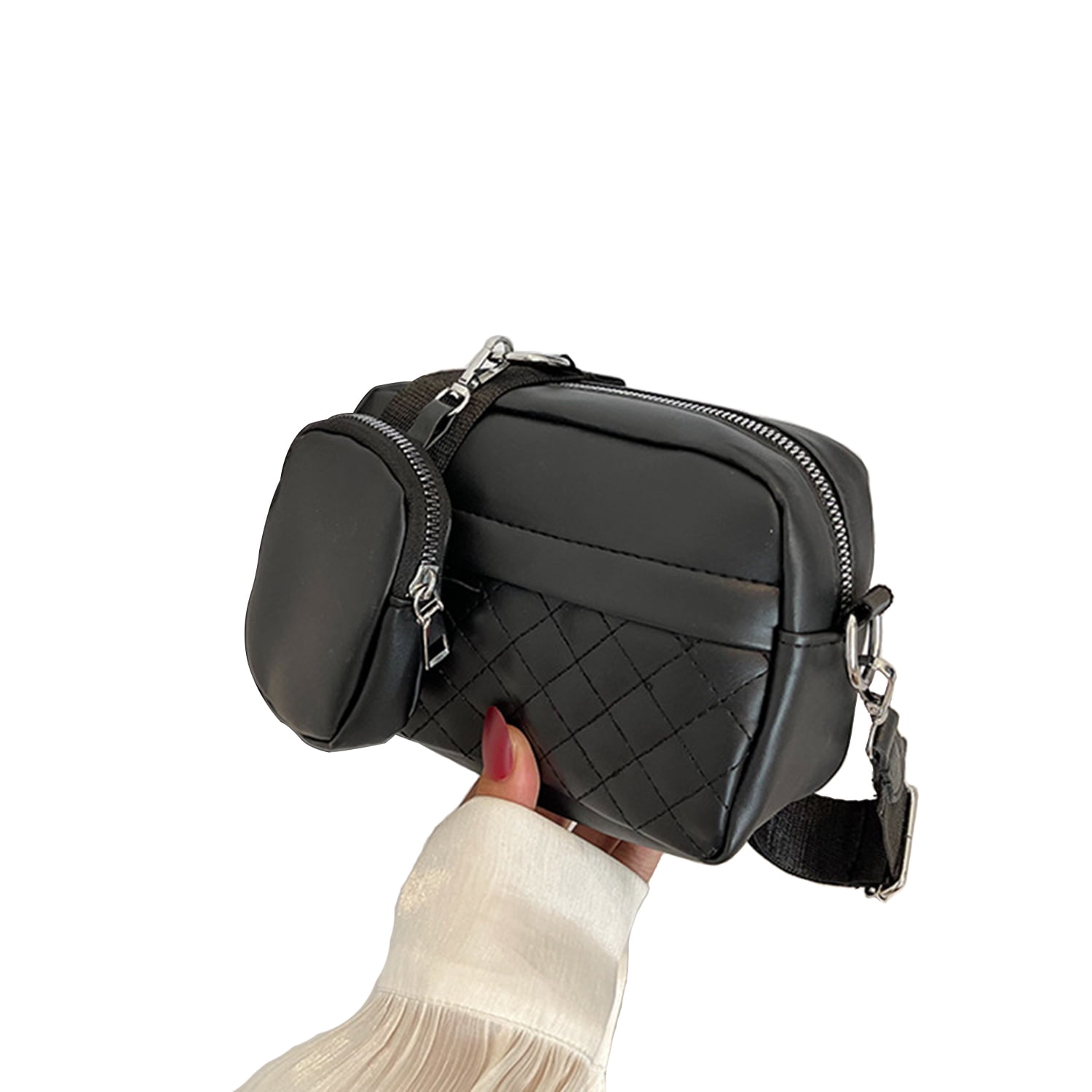 YAVCOOL Small Crossbody Bag for Women Wide Strap Shoulder Bag Trendy Design  Cluth Crossbody Purse and Handbag Top Zip