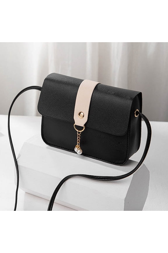 Crossbody Bag for Girls PU Leather Girls Purse Small Shoulder Bag with Pendant Purse for Girls 10-12 Girls Purses Age 8-10