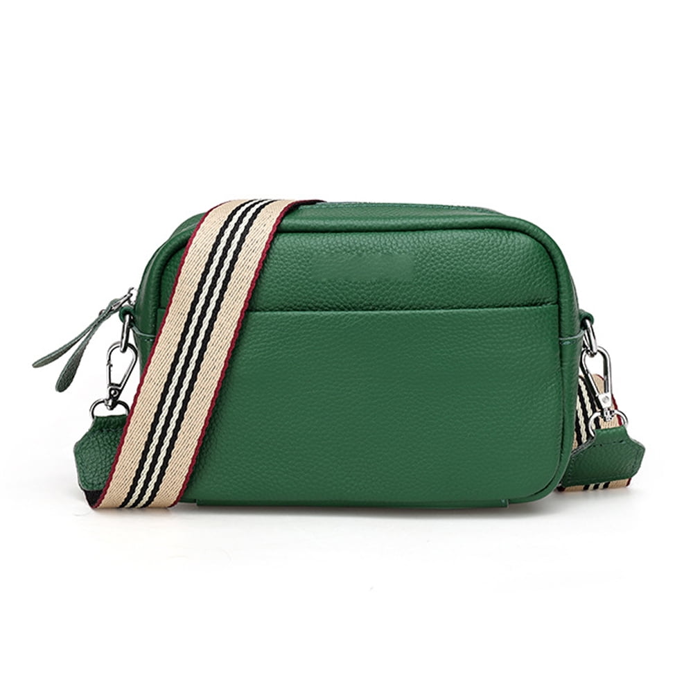 Plain Wide Shoulder Strap Crossbody Bag main image 0