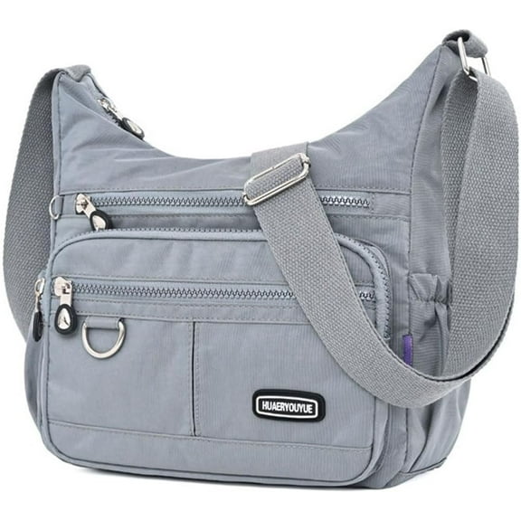 Crossbody Bag for Women Multi Pocket Shoulder Handbags Purse Waterproof Nylon Messenger Bag Ladies Travel Bag