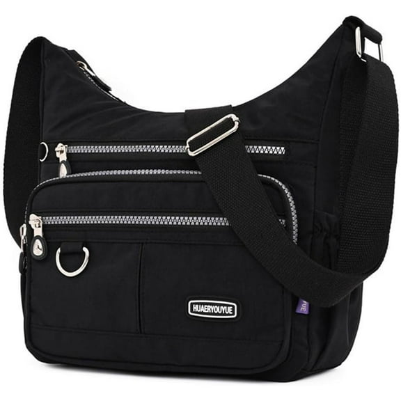 Crossbody Bag for Women Multi Pocket Shoulder Handbags Purse Waterproof Nylon Messenger Bag Ladies Travel Bag