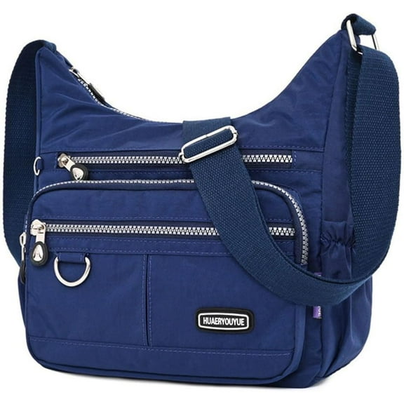 Crossbody Bag for Women Multi Pocket Shoulder Handbags Purse Waterproof Nylon Messenger Bag Ladies Travel Bag
